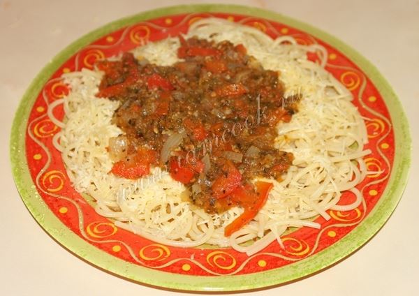 Соус для спагетти из помидор